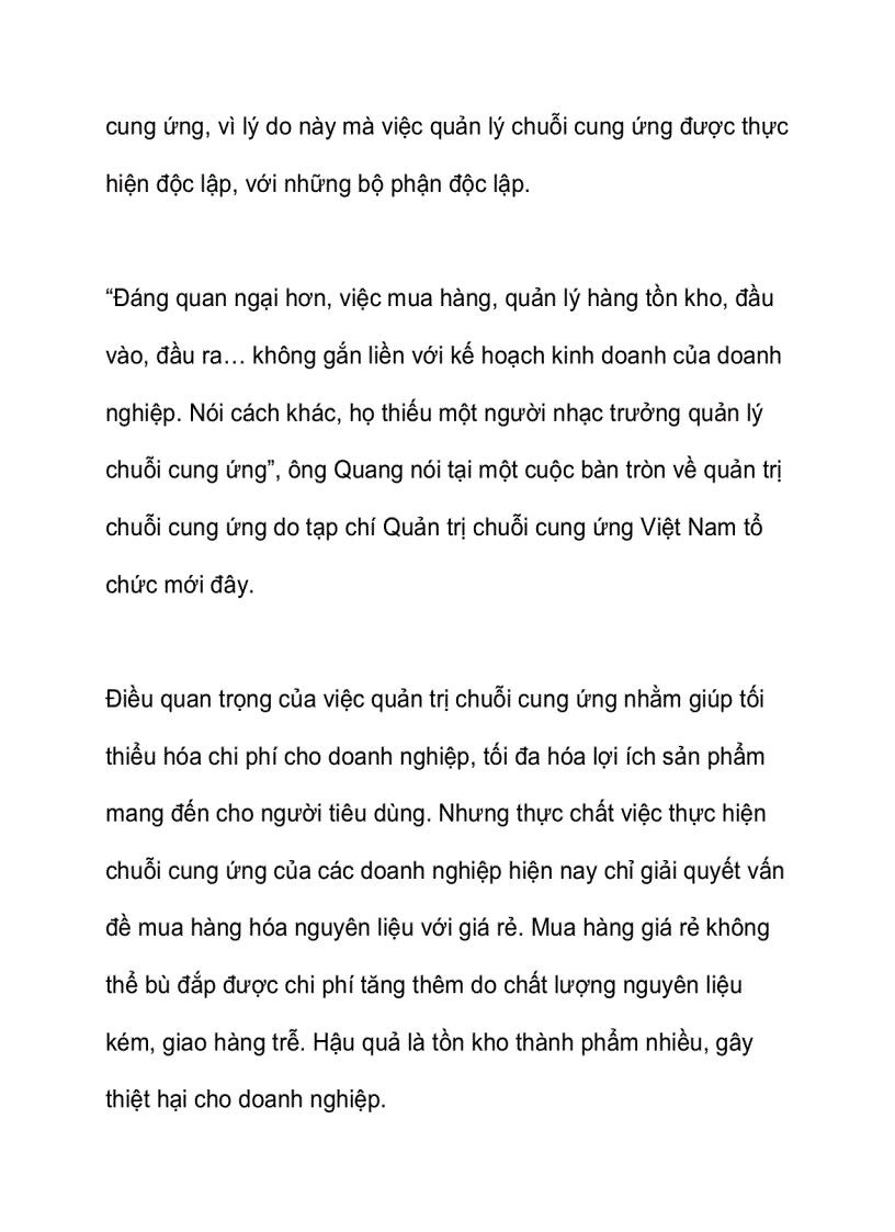 image for page Để quản trị chuỗi cung ứng hiệu quả