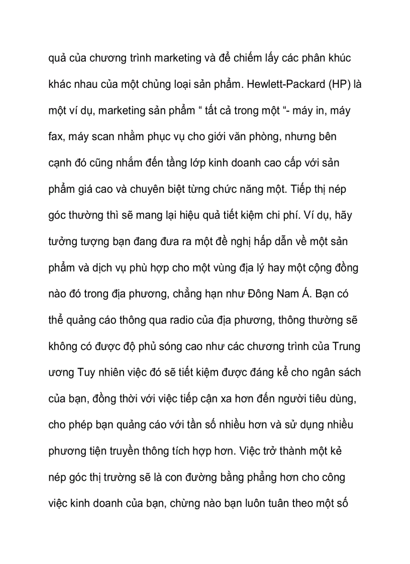 image for page Chiến lược nép góc thị trường