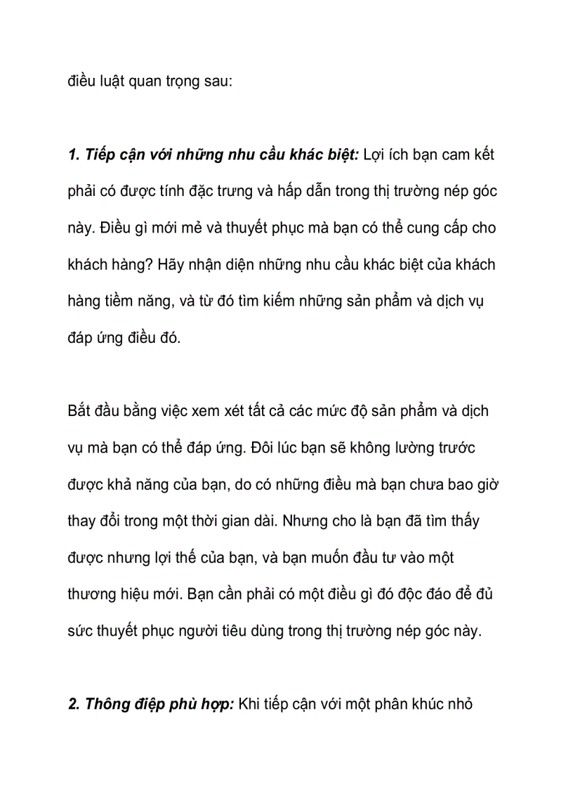 image for page Chiến lược nép góc thị trường