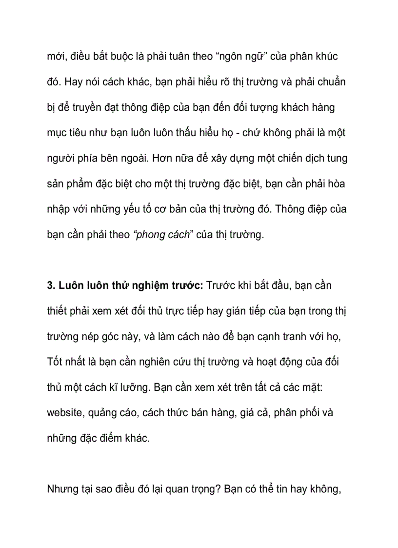 image for page Chiến lược nép góc thị trường