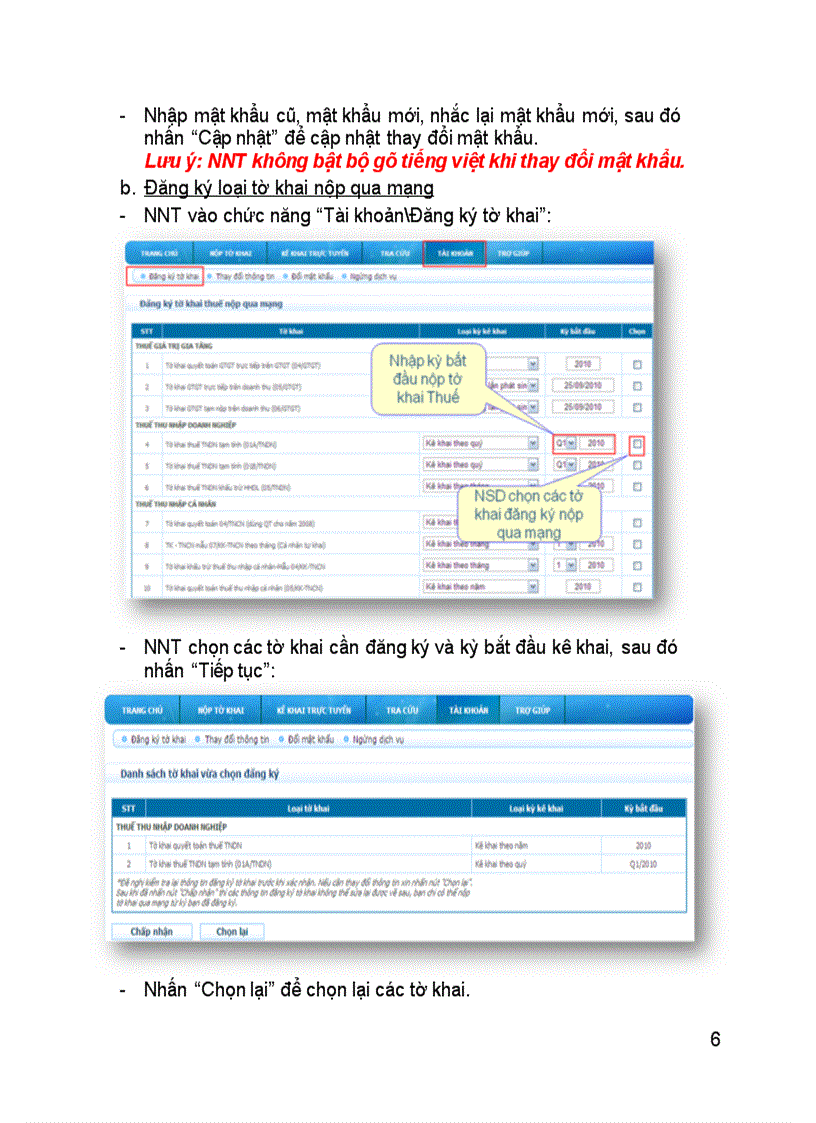 image for page Hướng dẫn kê khai thuế qua mạng