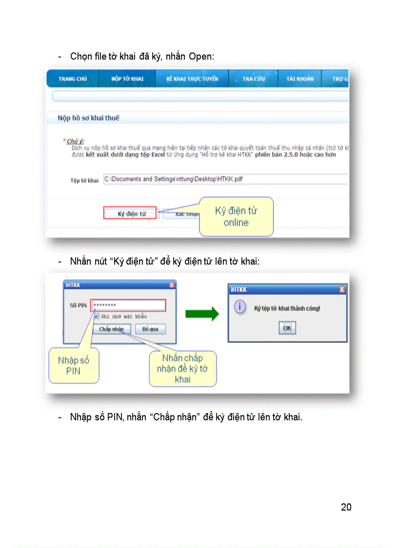 image for page Hướng dẫn kê khai thuế qua mạng