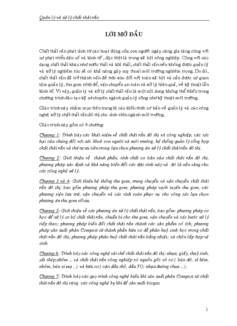 image for page Quản lý và xử lý chất thải rắn