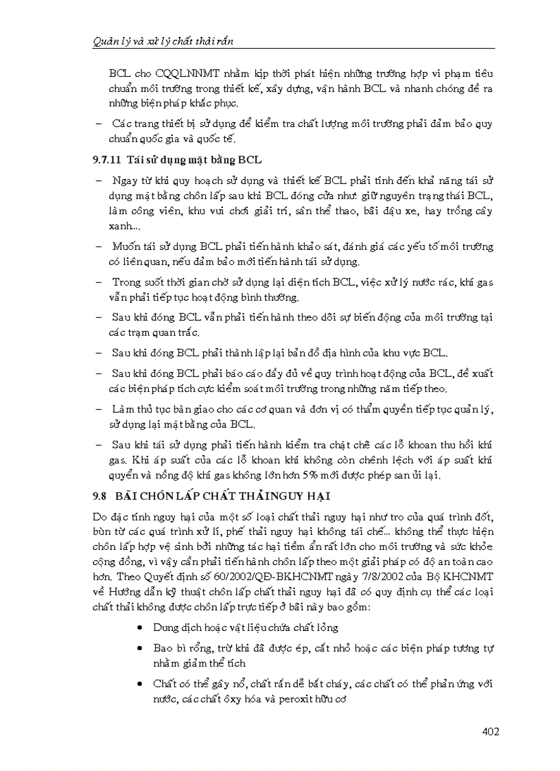 image for page Quản lý và xử lý chất thải rắn