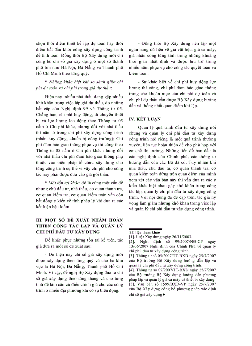 image for page Một số đề xuất hoàn thiện công tác lập và quản lý chi phí đầu tư xây dựng công trình