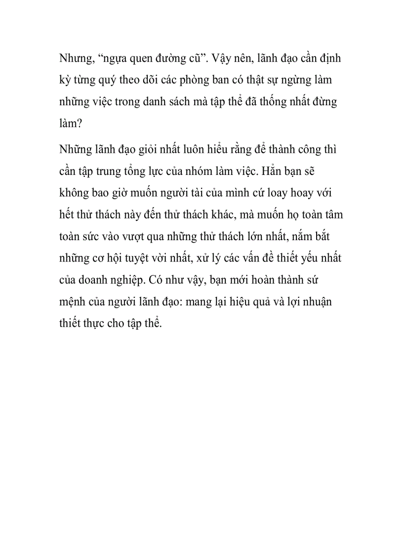 image for page Danh sách những điều ngừng làm