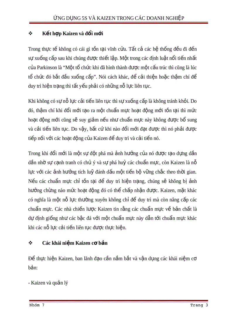 image for page Ứng dụng Kaizen trong các doanh nghiệp