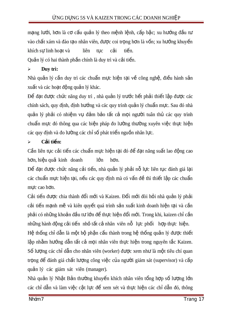 image for page Ứng dụng Kaizen trong các doanh nghiệp