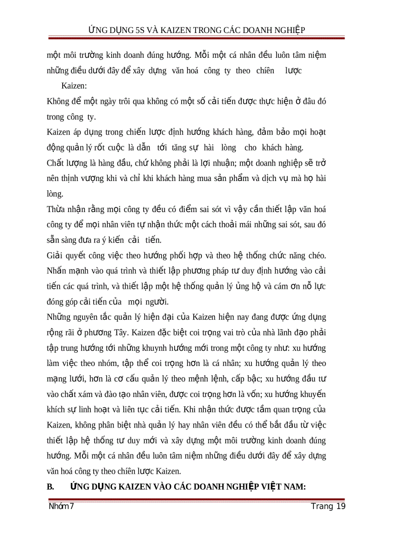 image for page Ứng dụng Kaizen trong các doanh nghiệp