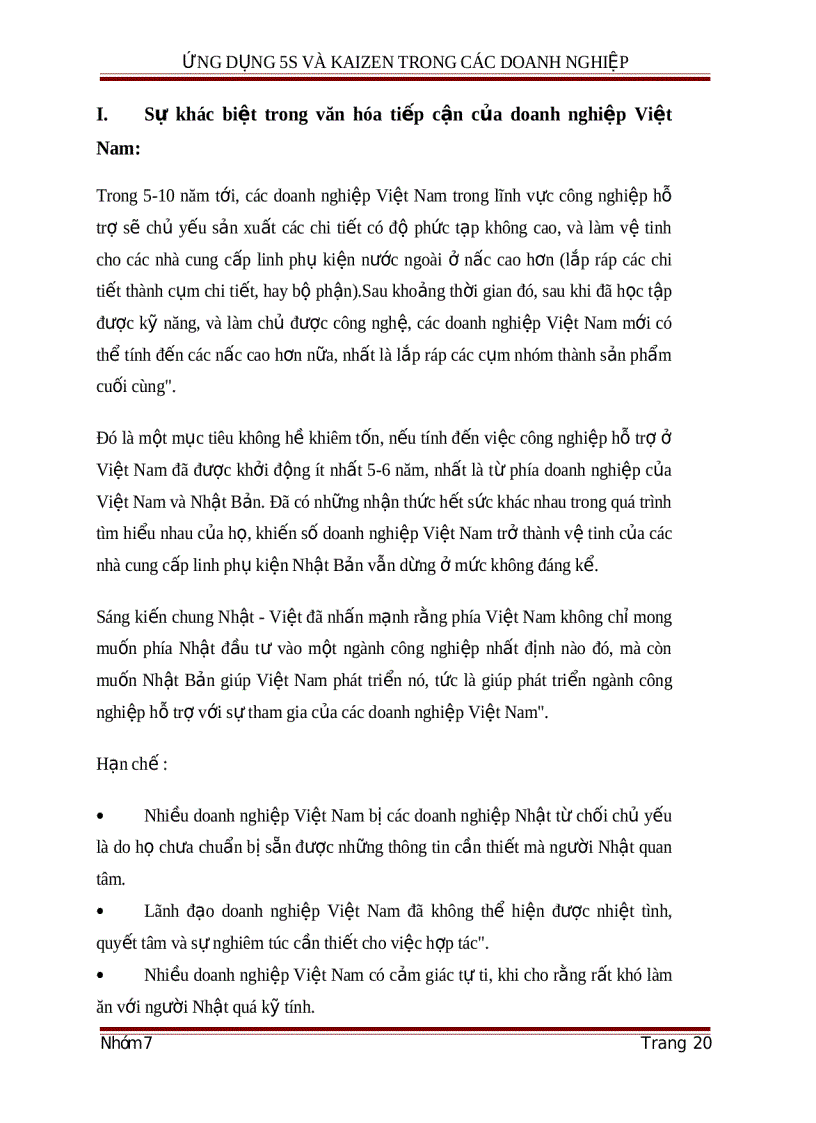 image for page Ứng dụng Kaizen trong các doanh nghiệp