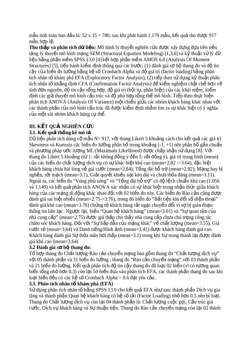 image for page Tiêu đề Đo lường mức độ trung thành của khách hàng đối với dịch vụ thông tin di độngNghiên cứu tại thị trường TP HCM