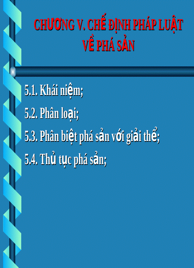 image for page Chương 5 Chế định pháp luật về phá sản