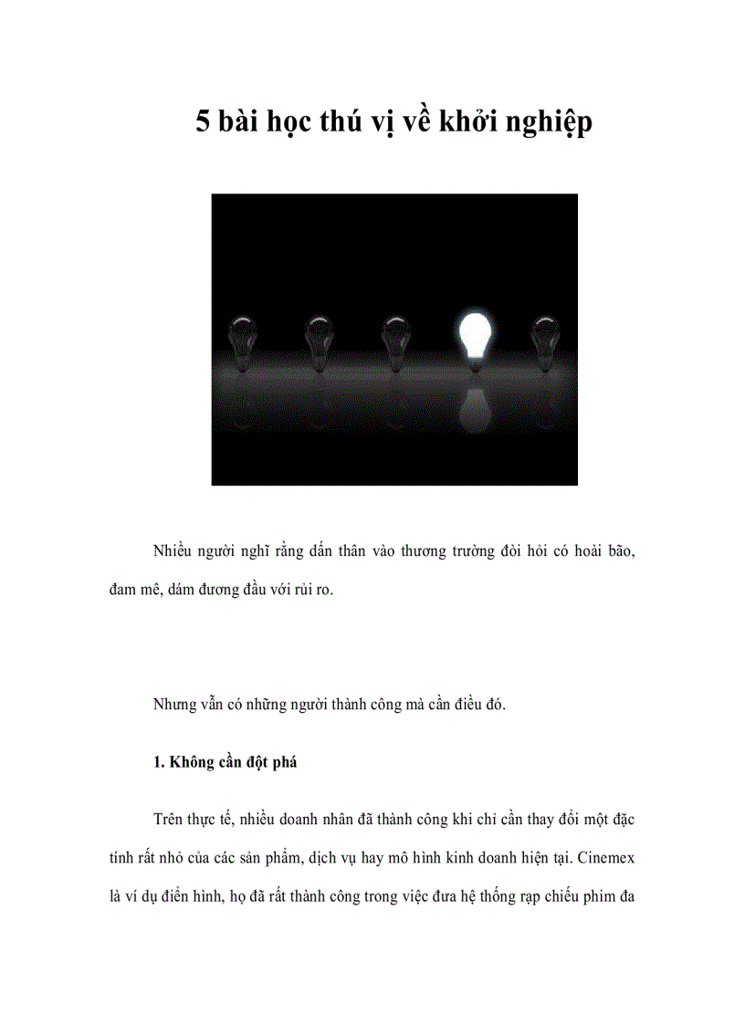 image for page 5 bài học thú vị về khởi nghiệp