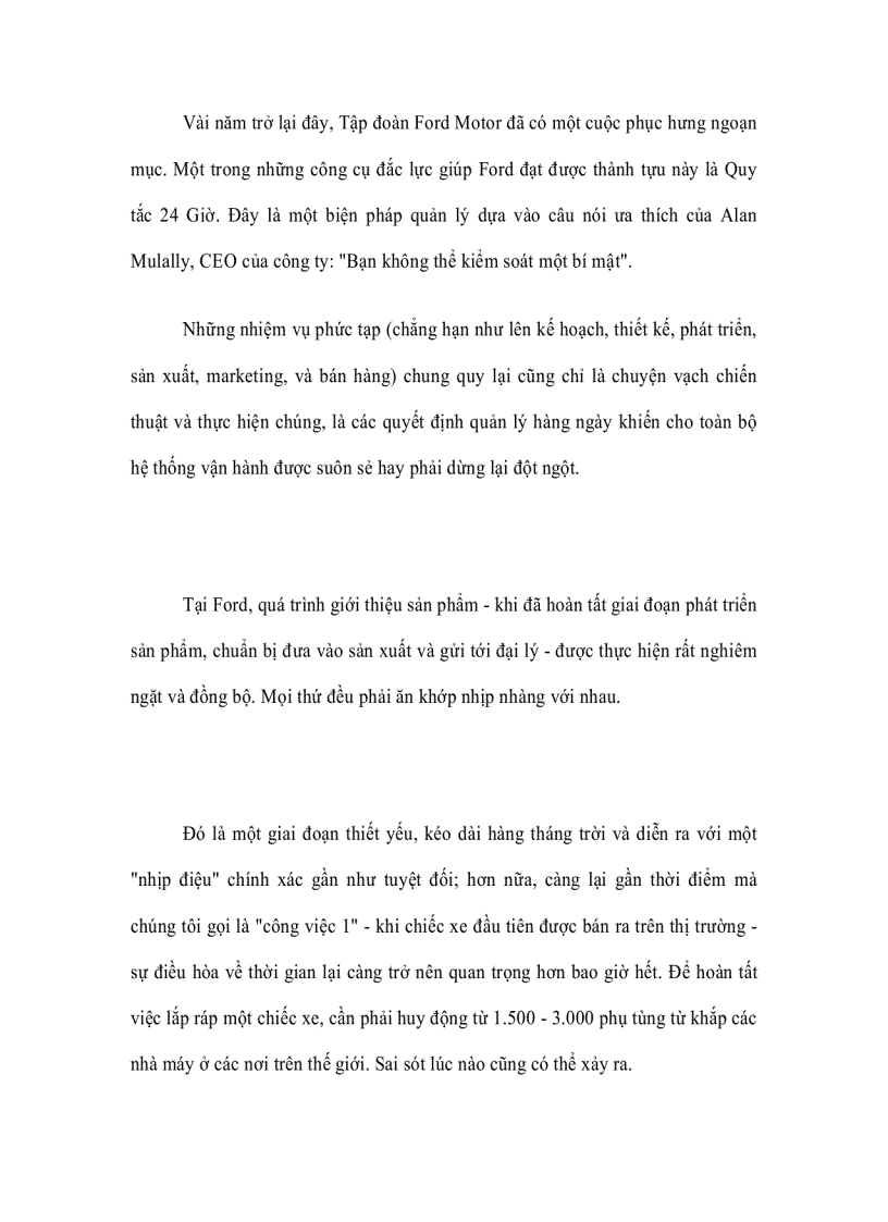 image for page Học được gì từ chiến thuật 24 giờ của Ford