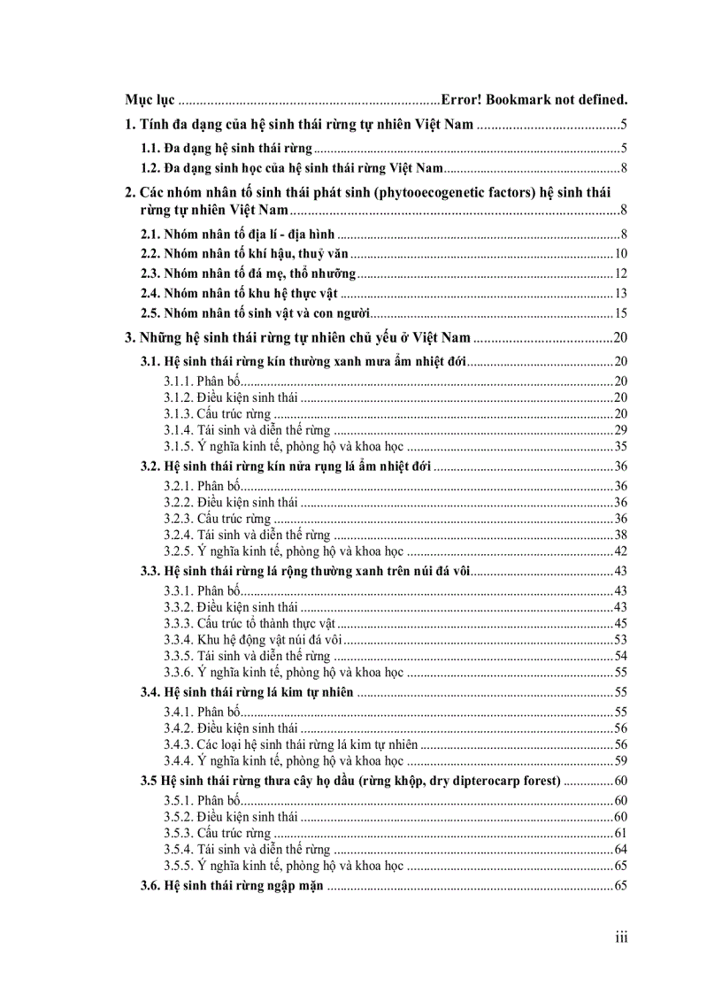 image for page Hệ sinh thái rừng tự nhiện Việt Nam