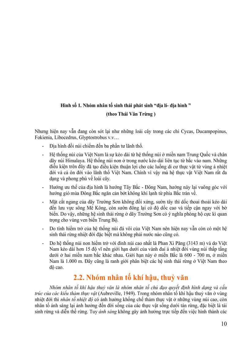 image for page Hệ sinh thái rừng tự nhiện Việt Nam