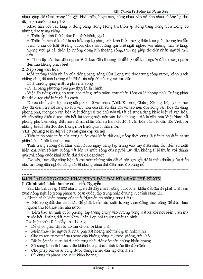 image for page Chuyên Đề Đường Lối Ngoại Giao Một chuyên đề hoàn chỉnh và có nhiều đánh giá sắc bén