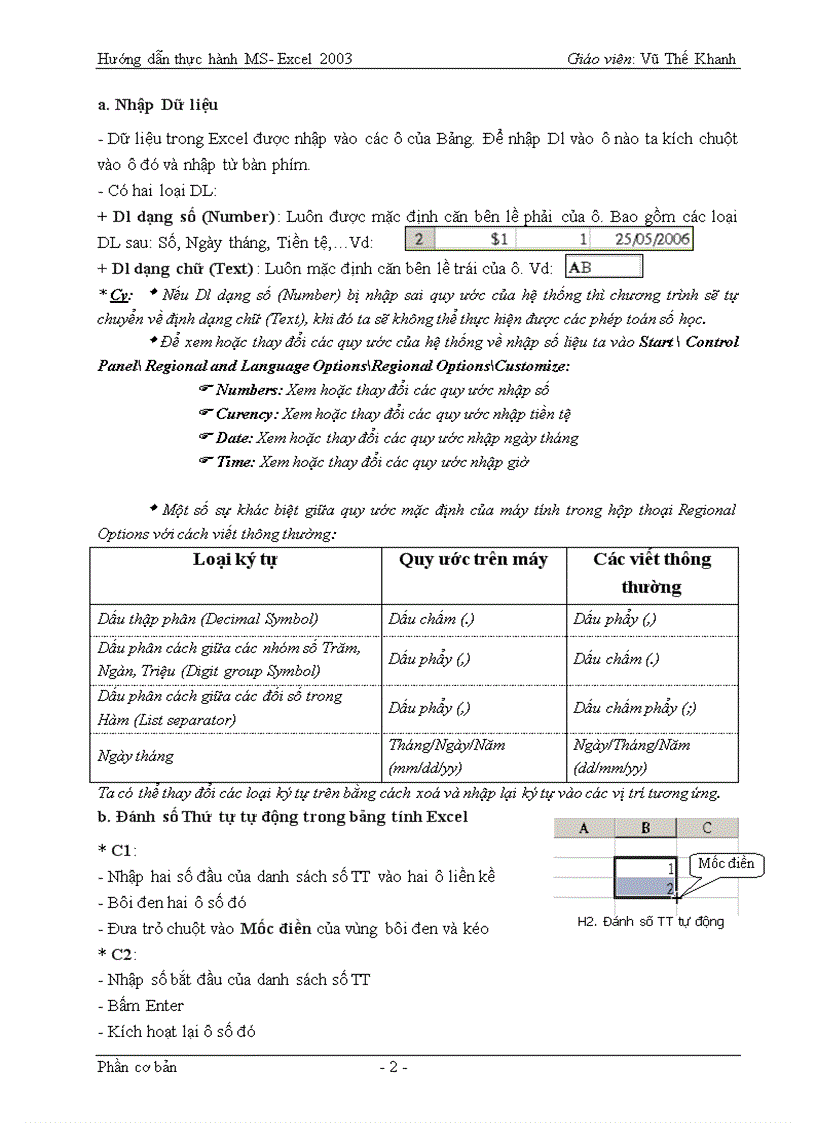 image for page Hướng dẫn thực hành MS Excel 2003