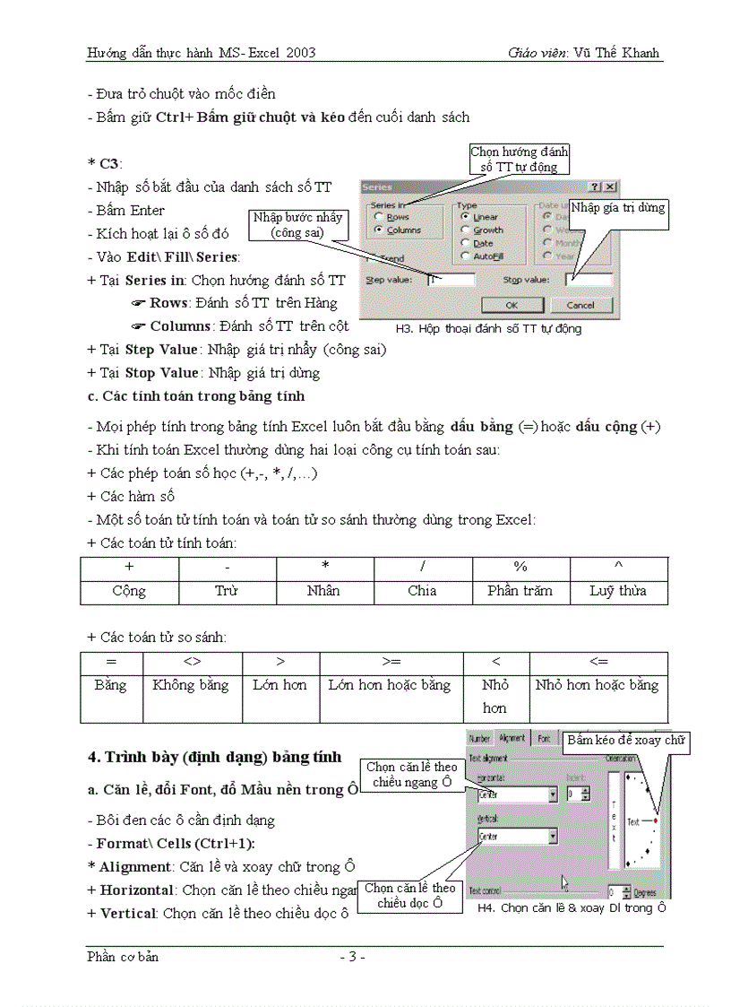image for page Hướng dẫn thực hành MS Excel 2003
