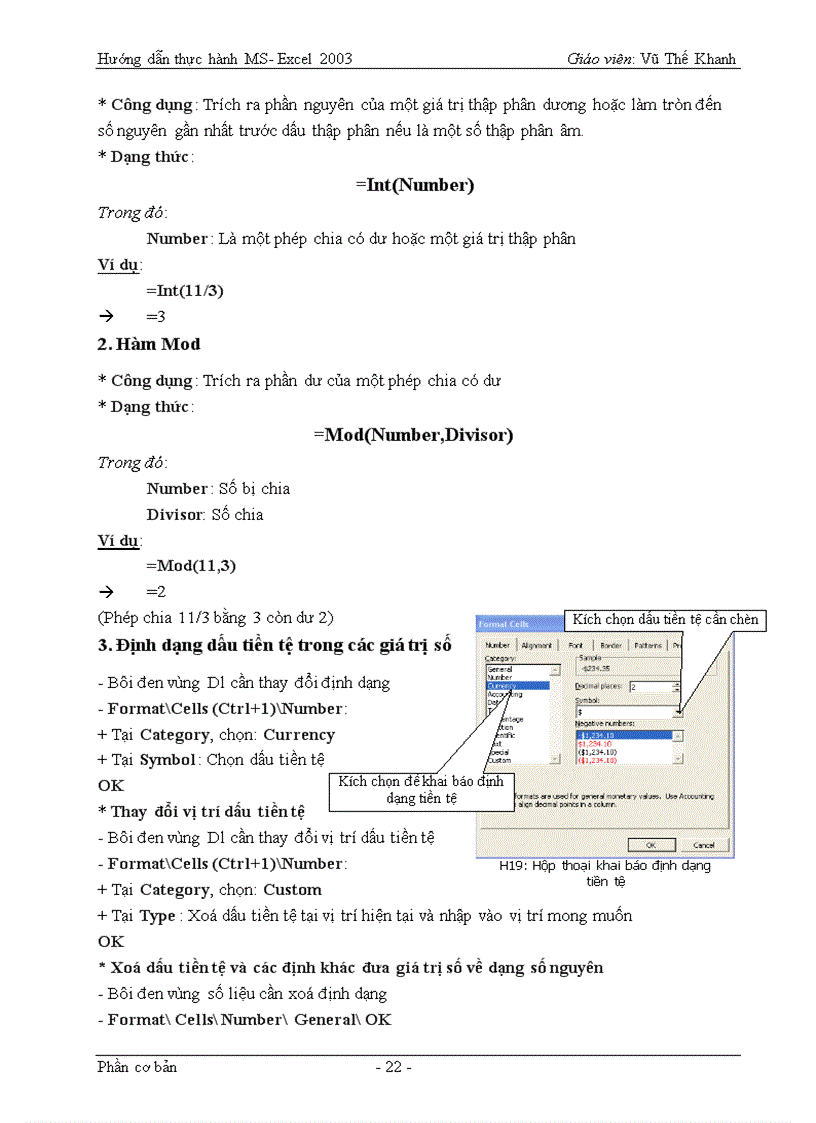 image for page Hướng dẫn thực hành MS Excel 2003