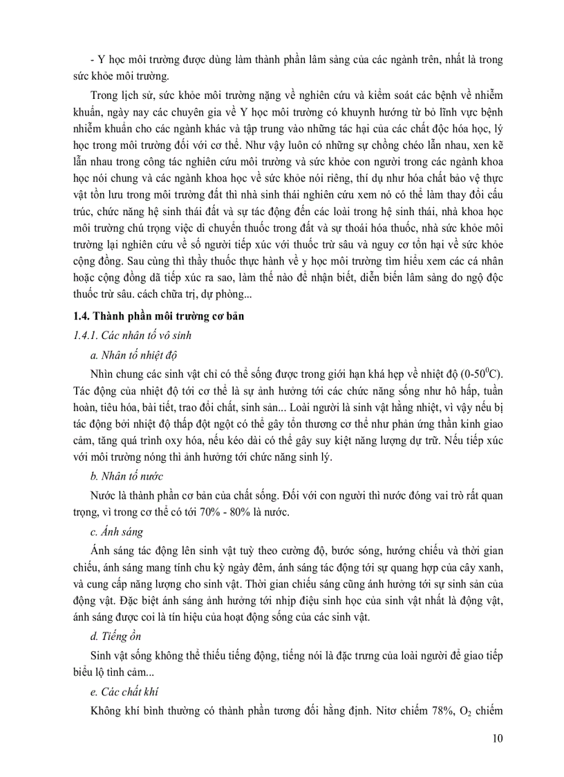 image for page Môi trường và độc chất