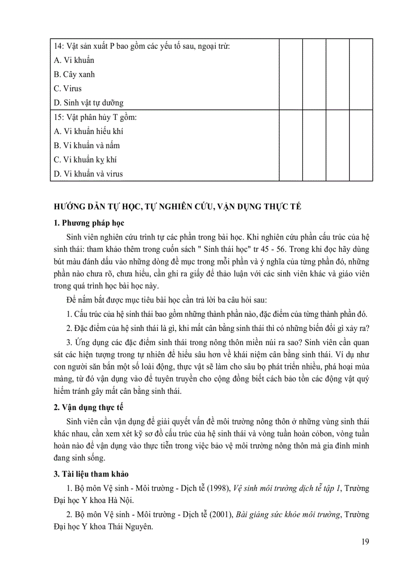 image for page Môi trường và độc chất