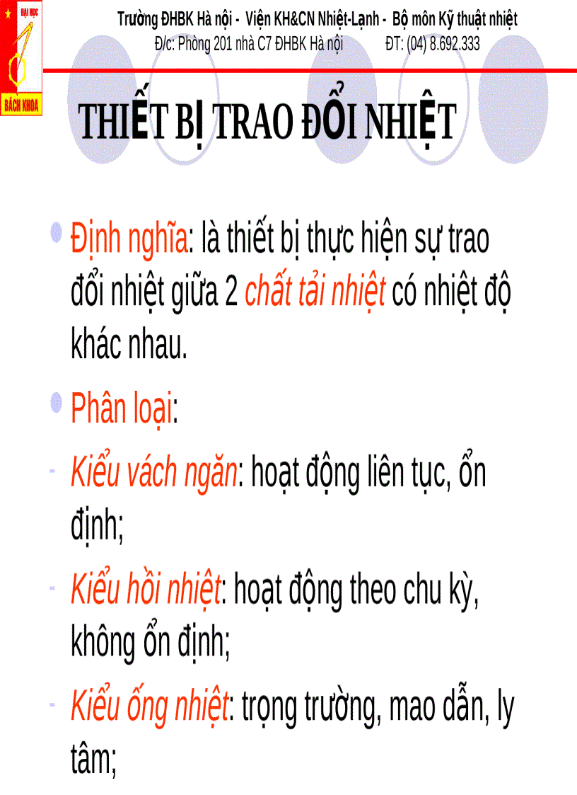 image for page Truyền nhiệt và thiết bị trao đổi nhiệt