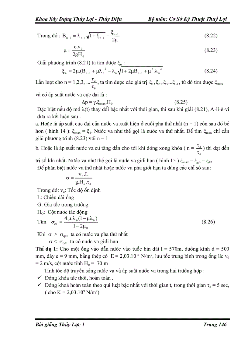 image for page Giáo trình Cơ sở kỹ thuật thủy lợi Chương 8