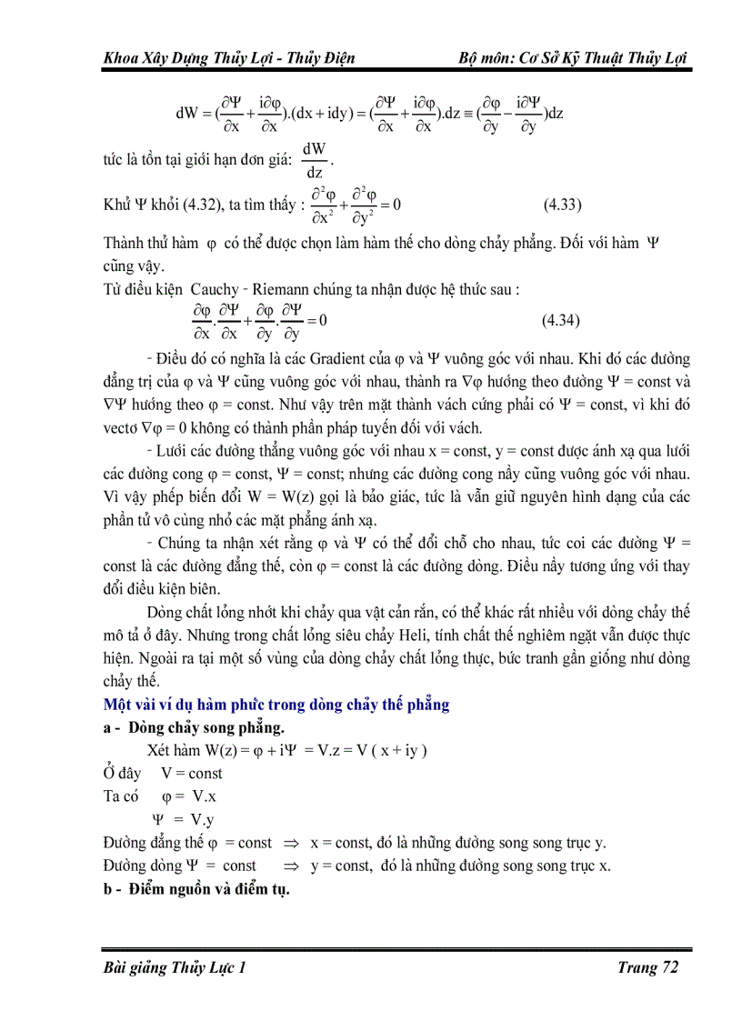 image for page Giáo trình Cơ sở kỹ thuật thủy lợi Chương 4