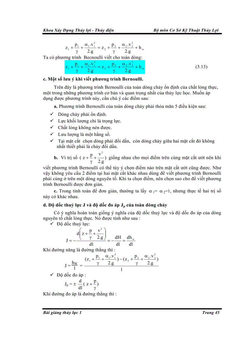 image for page Giáo trình Cơ sở kỹ thuật thủy lợi Chương 3