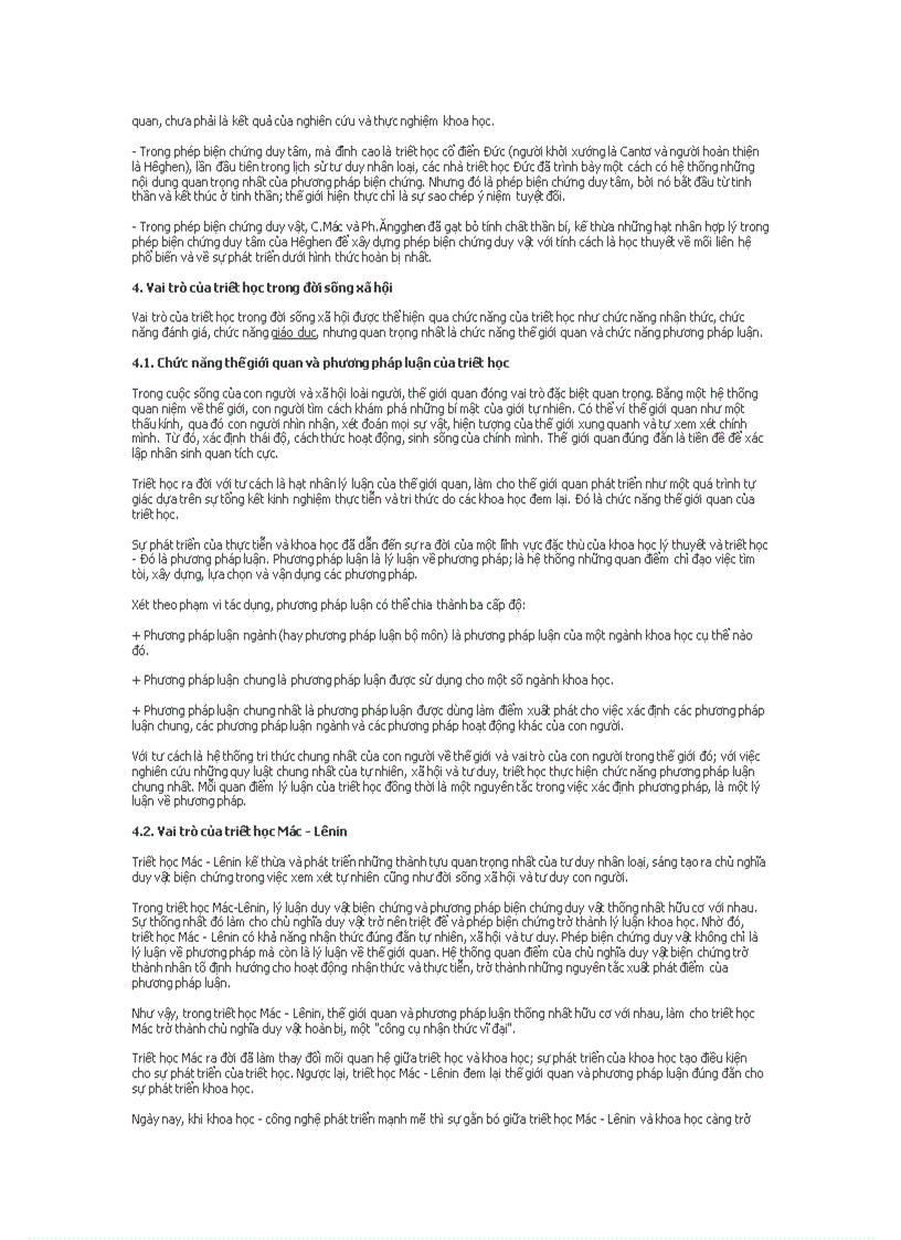 image for page Triết học và vai trò của nó trong đời sống xã hội