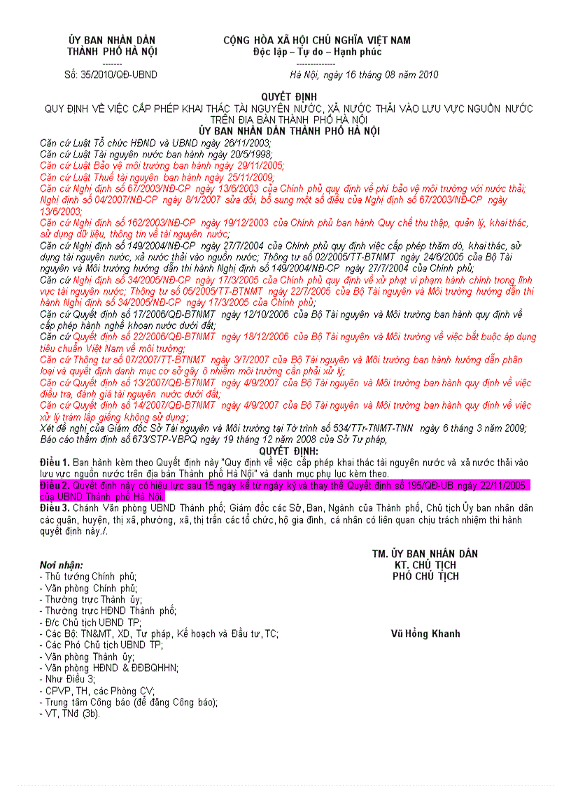 image for page Quyết định 35 2010 UBND của thành phố Hà Nội