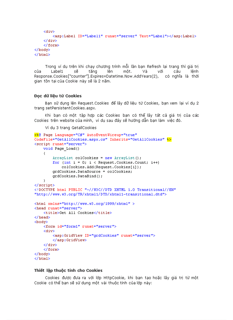 image for page Giáo trình Asản phẩm NET