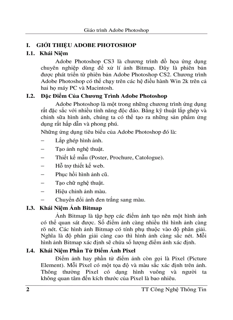 image for page Giáo trình Adobe Photoshop