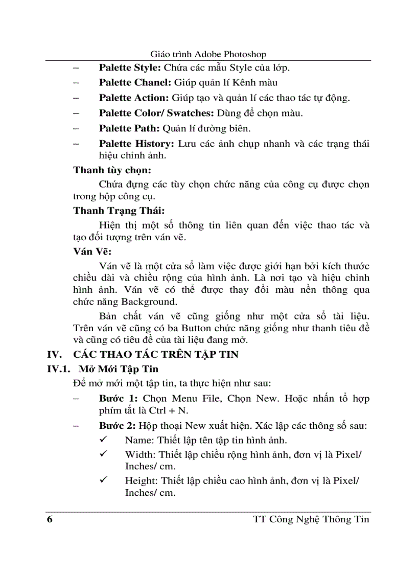 image for page Giáo trình Adobe Photoshop