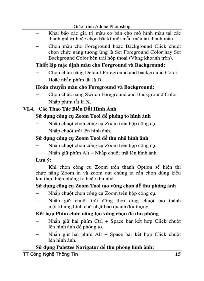 image for page Giáo trình Adobe Photoshop