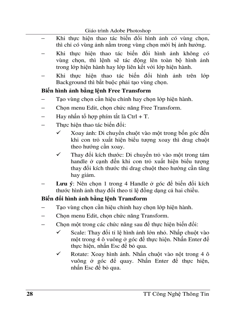image for page Giáo trình Adobe Photoshop