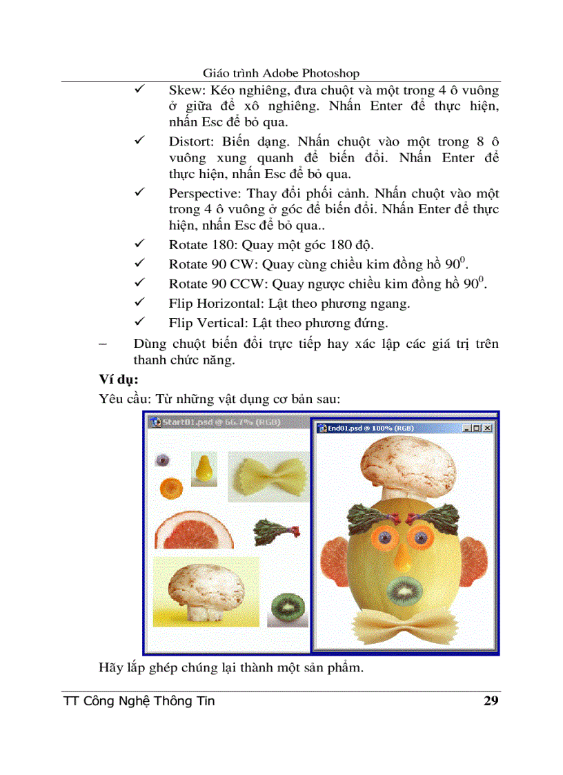 image for page Giáo trình Adobe Photoshop