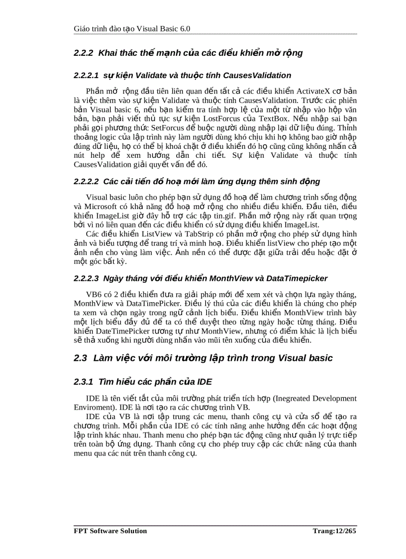image for page Giáo trình đào tạo Visual Basic 6 0