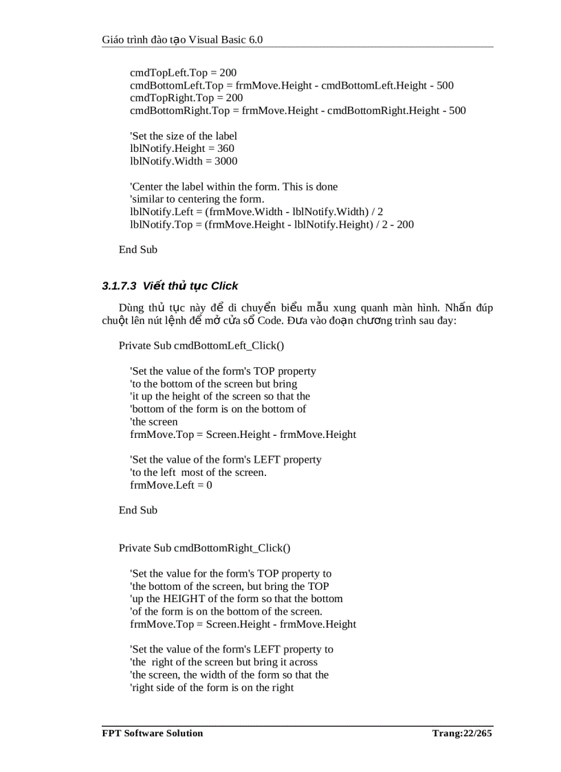 image for page Giáo trình đào tạo Visual Basic 6 0