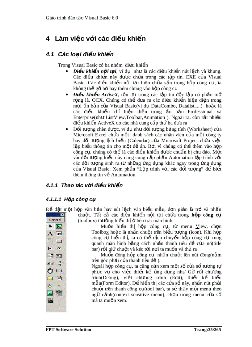 image for page Giáo trình đào tạo Visual Basic 6 0