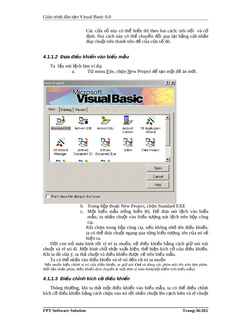 image for page Giáo trình đào tạo Visual Basic 6 0