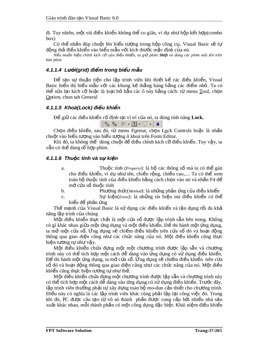 image for page Giáo trình đào tạo Visual Basic 6 0