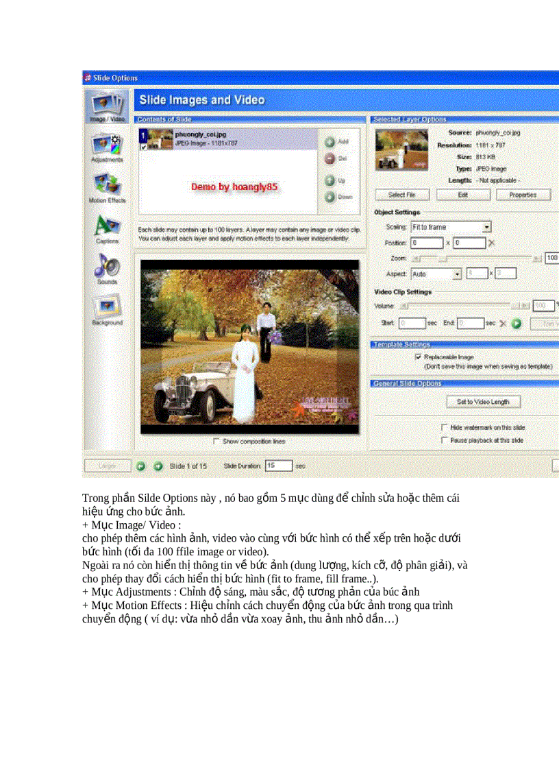 image for page Hướng dẫn sử dụng chương trình Proshow gold 1585