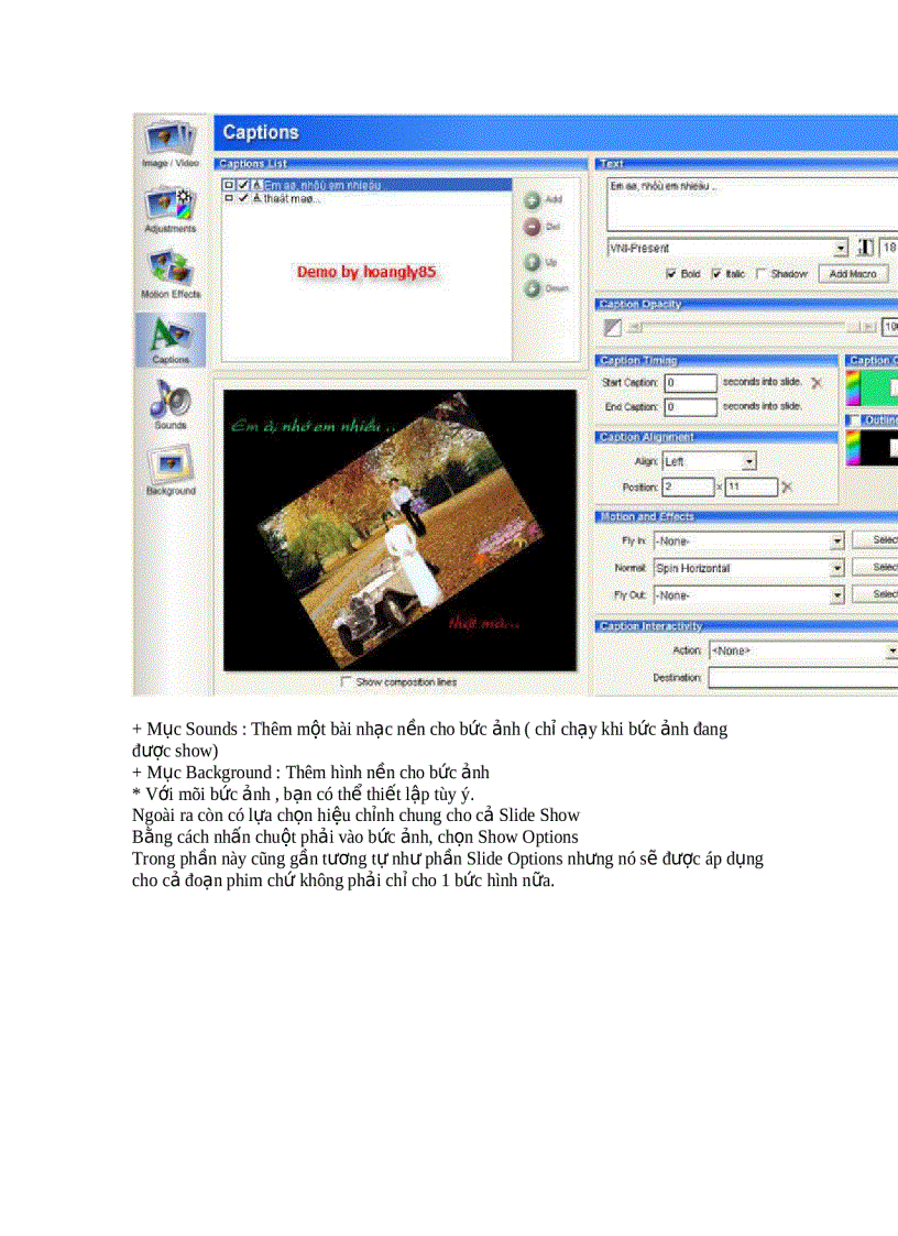 image for page Hướng dẫn sử dụng chương trình Proshow gold 1585