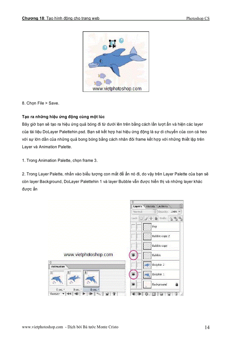 image for page Tạo hình động cho trang web Photoshop CS part 2