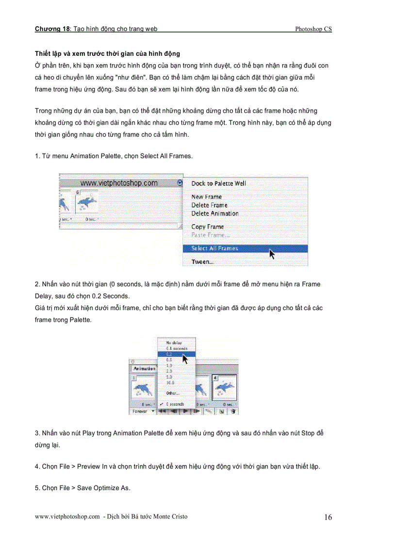 image for page Tạo hình động cho trang web Photoshop CS part 2