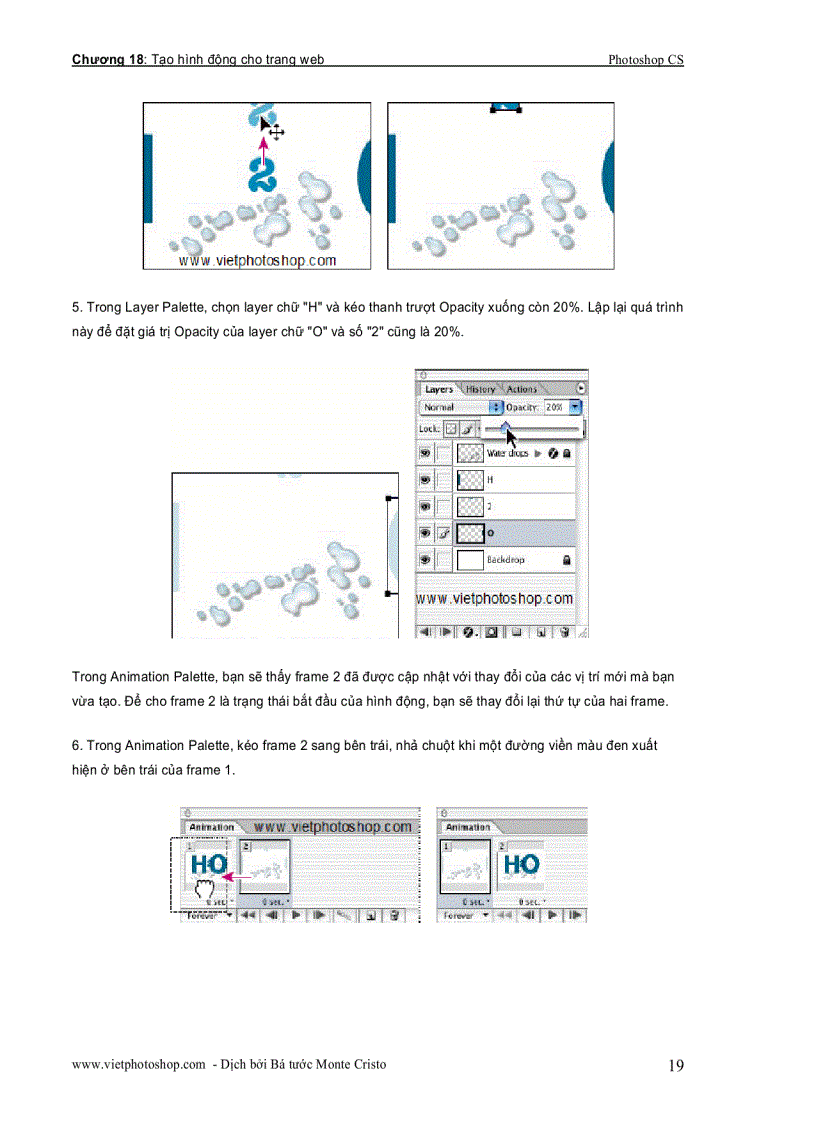image for page Tạo hình động cho trang web Photoshop CS part 2