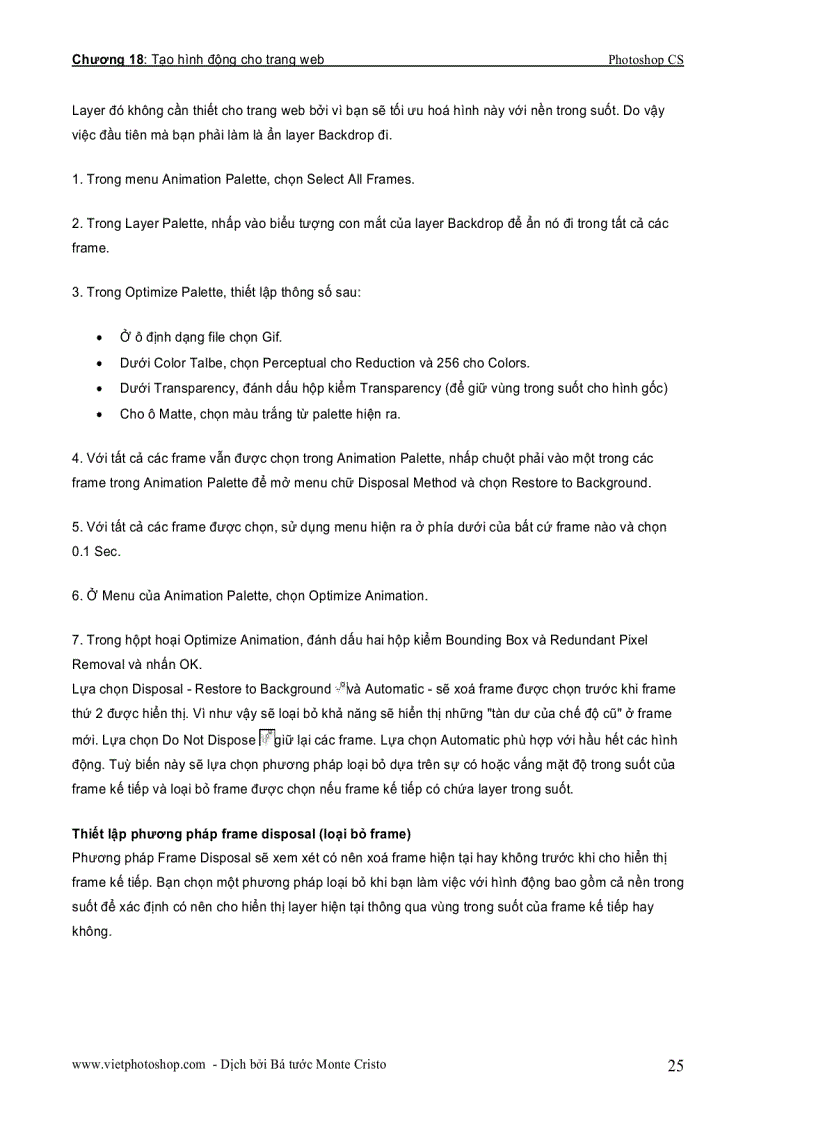 image for page Tạo hình động cho trang web Photoshop CS part 2