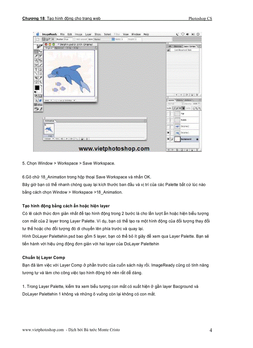 image for page Tạo hình động cho trang web Photoshop CS part 1